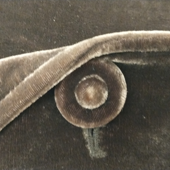 Brown Velvet Blazer Soft Silk Blend Jacket Tailored Feminine Style Gathered - Picture 8 of 13